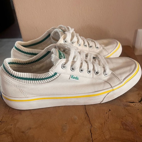 Keds Sneakers Women Size 39 Like New White Canvas