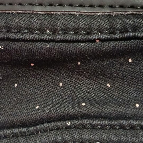 Stradivarius Basics black skinny fit elastic polka dot jeans, size S