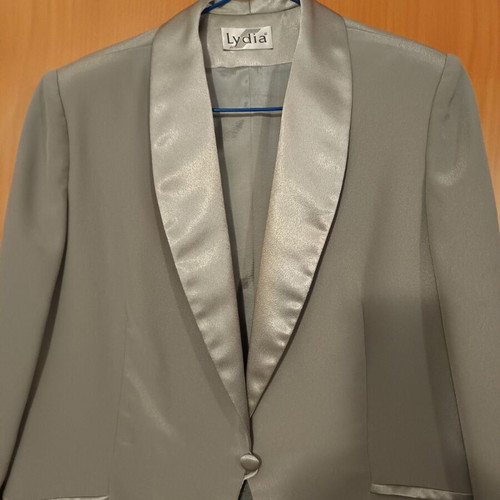 Dress and jacket Lydia Creations gray like new, size L