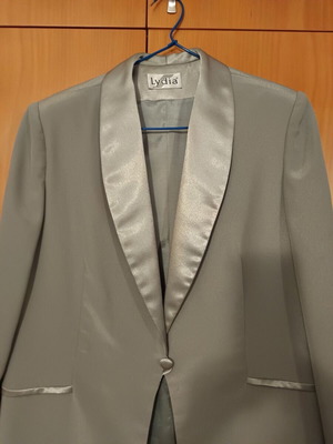 Dress and jacket Lydia Creations gray like new, size L
