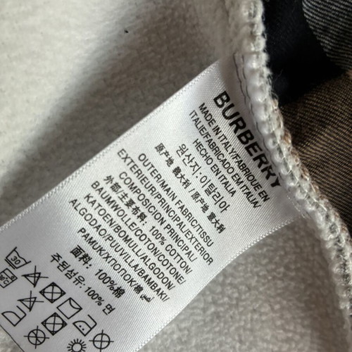 Burberry zip up jacket size M like new gray beige