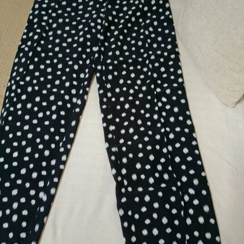 Mango women's summer pants like new, black with white patterns
