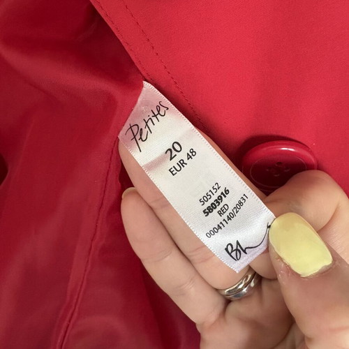 BHS trench coat size 48 like new, red