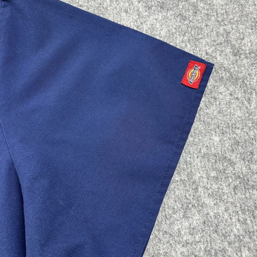 Dickies blue V-neck tunic workwear shirt used XL - XXL