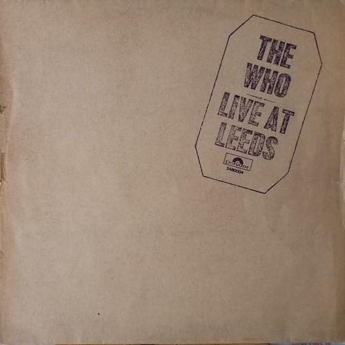 The Who Live At Leeds vinyl album used, rock