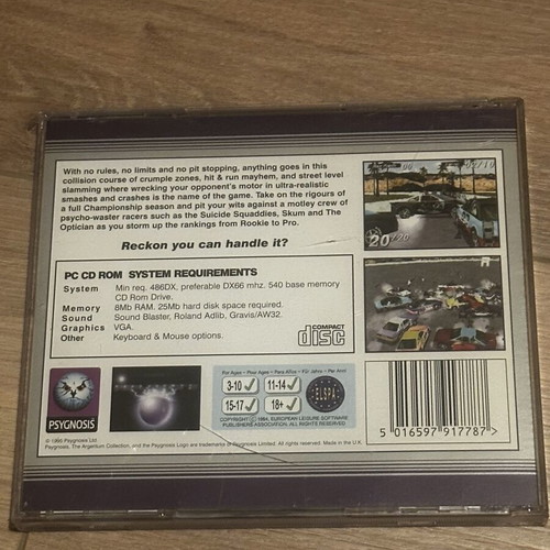 Micro Machines και Destruction Derby PC παιχνίδια σαν καινούργια, σετ 2