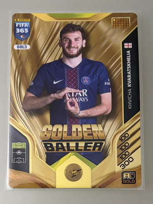 Panini Fifa 365 2026 Khvicha Kvaratskhelia κάρτα Golden Baller καινούργιο