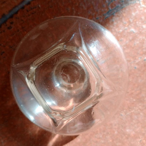 Rare Antique Narcisse Noir Caron 1911 jar used with crystal lid