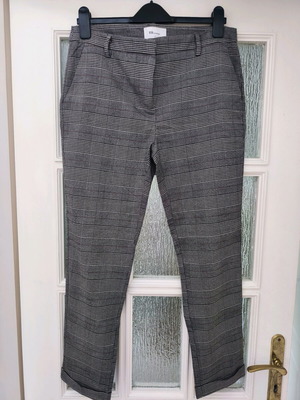 BSB checked pants size 44 like new, grey