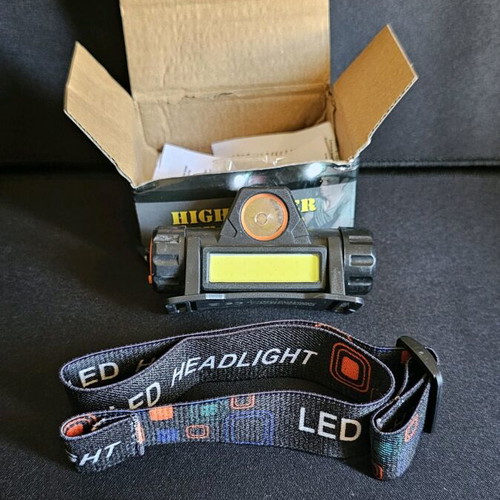 Rechargeable Headlamp with 1200mAh Battery and Side Magnet new