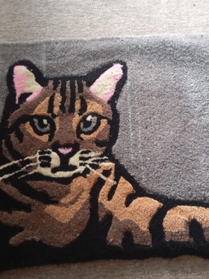 Cat rug handmade tufting new, customized design