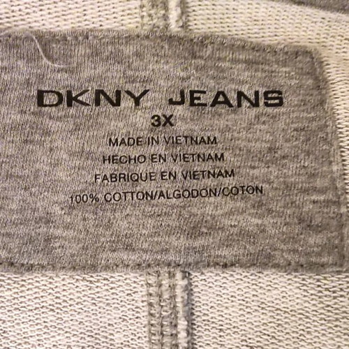 DKNY Jeans Plus Size Hoodie 3X like new, grey floral design