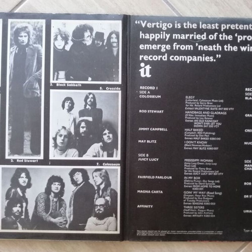 The Vertigo Annual 1971 collection used, double rock vinyl