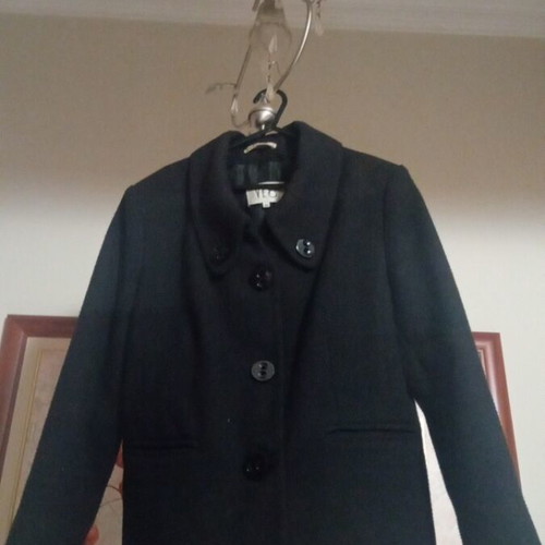 Suede jacket black used size L/XL