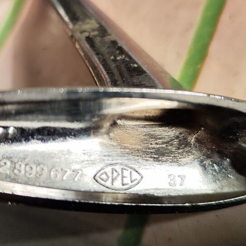 Opel left car mirror used, vintage chrome for Kadett B Rekord C GT