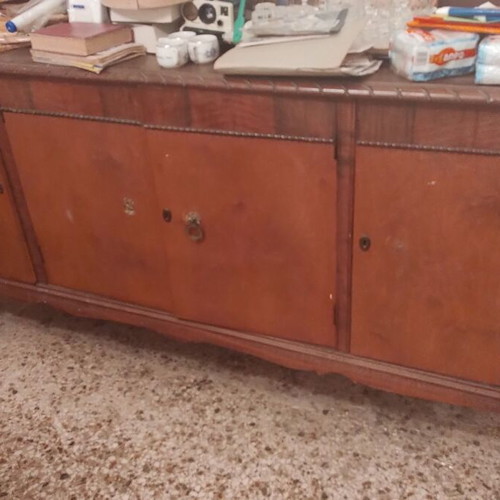 Old buffet furniture, needs restoration