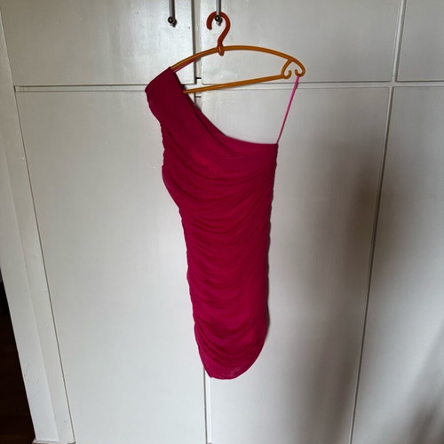 Asymmetric mini dress Zara new, pink, size Medium