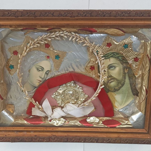 Vintage stefanochiki with Virgin Mary and Jesus used