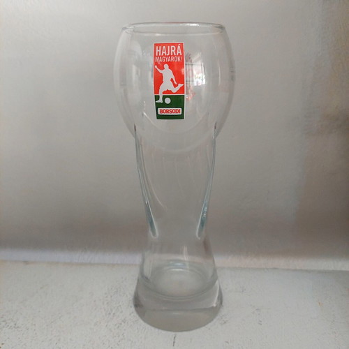 Borsodi Beer Glass like new, 300ml Hungarian cup shape
