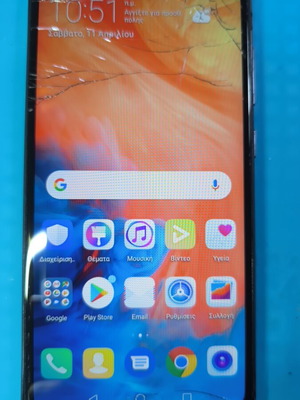 Huawei Y7 19' 3/32 употребяван с пукнатини, Android 8