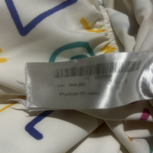 Chaton one-piece jumpsuit like new, white multicolor, size S