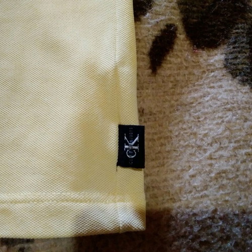 Calvin Klein women's new yellow top with rhinestones and zipper