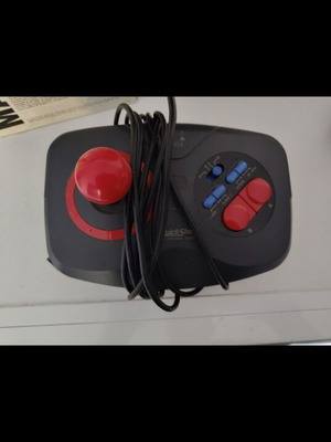 Retro joystick used for old consoles with box