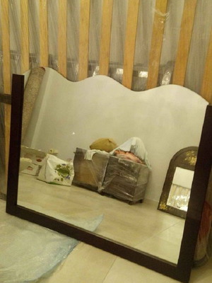 Καθρέφτης επιτοίχιος μεταχειρισμένος 120x95 εκ.