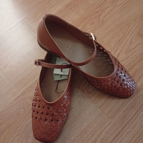 Lasocki Mary Jane ballerinas new, size 36.5-37, brown leather