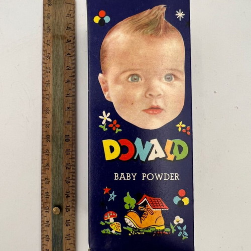 Donald vintage baby care set (cologne, bubble bath, talc) New Old Stock