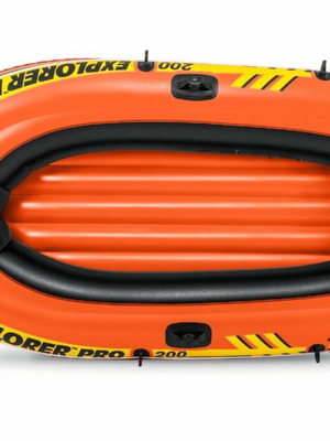 Inflatable boat like new, up to 80kg with oars and pump