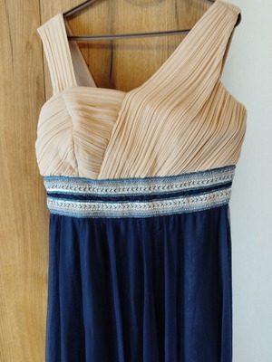 Long dress Women's style creation blue like new, size 56