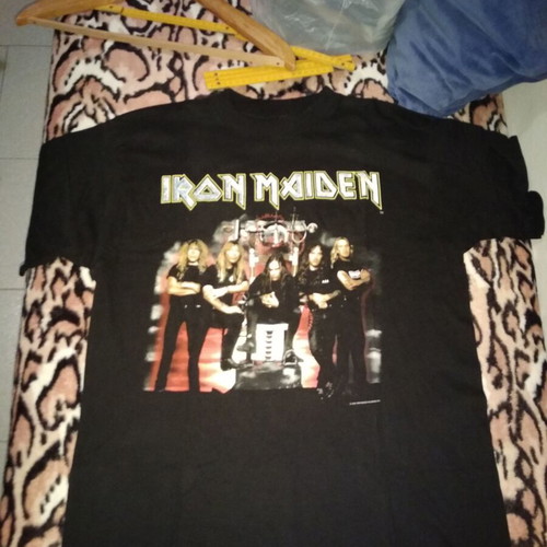 Iron Maiden The X Factor Tour 95-96 short sleeve shirt used, size L