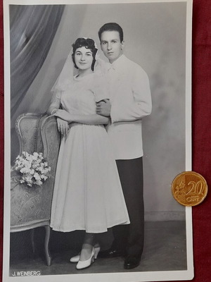 Vintage photograph 1956 used with handwritten dedication