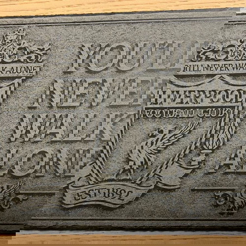 Engraved Liverpool FC stone plaque 30x20 cm new