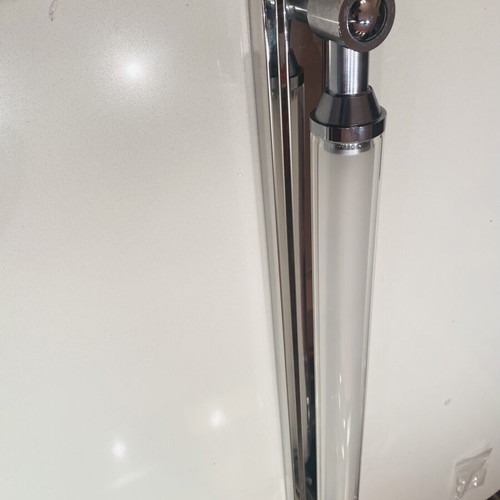 Bathroom wall light with T4 fluorescent lamp used