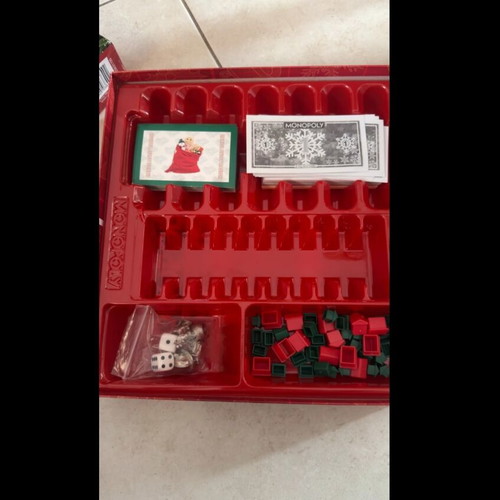 Monopoly Christmas and Palermo board games used, set of 2