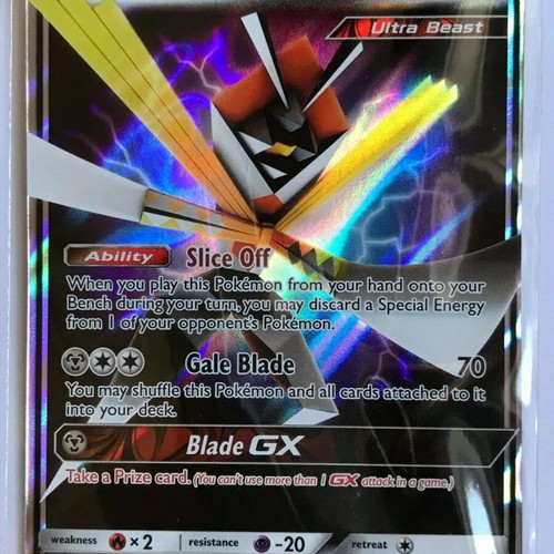 pokemon card kartana Kartana SV33/SV94 Shiny Rare Sun & Moon Hidden Fates Pokemon Card Near main image 0