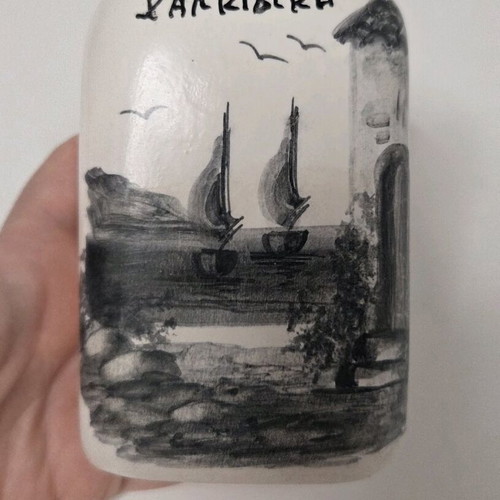 Handmade clay pencil holder Chalkidiki like new, 30 years old