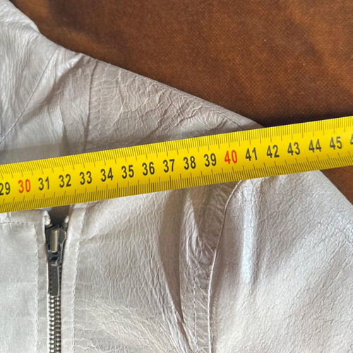 Arma branded leather jacket used, size M, ice color