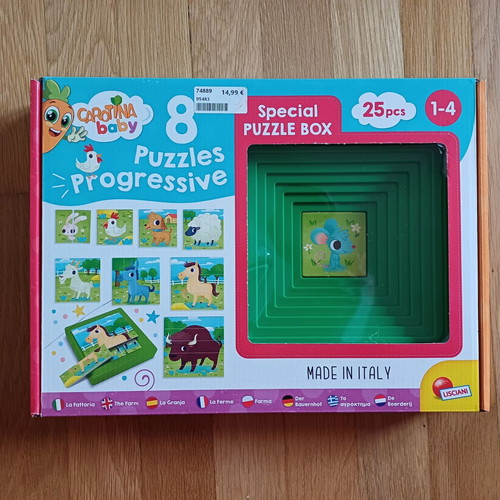 Puzzle pyramid new with farm theme, 9 pieces Carotina