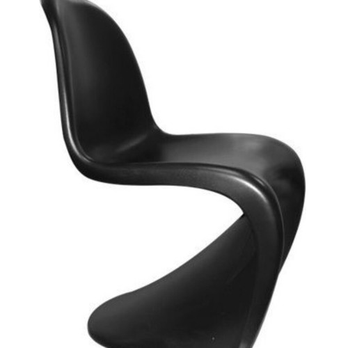 Dining chairs set of 4 like new, black, polypropylene frame