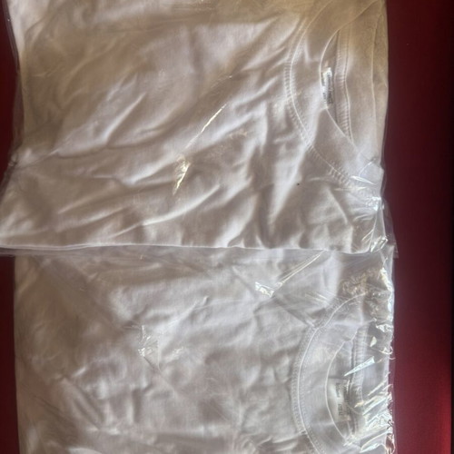White t-shirts new, size Medium, pack of 2