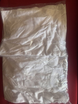 White t-shirts new, size Medium, pack of 2