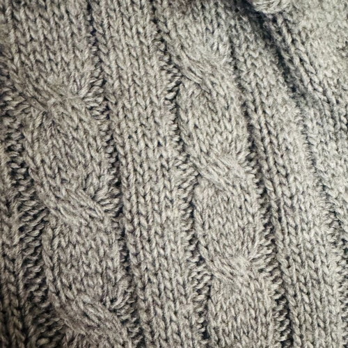 Women's knitted co-ord set 2 pieces used, grey anthracite