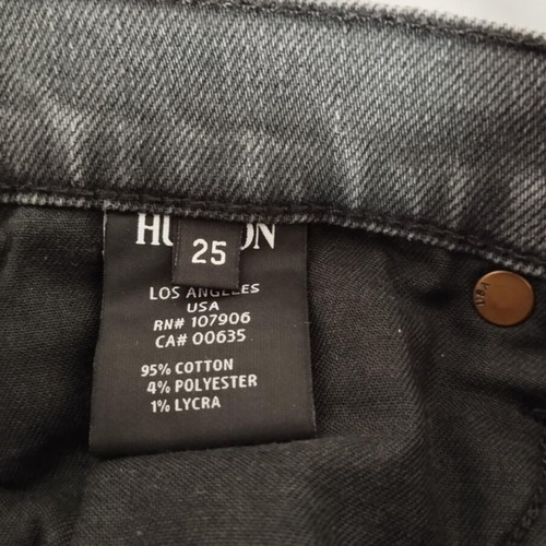 Hudson unisex teen black stonewashed jeans like new