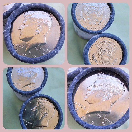 ½ Dollar Uncirculated P & D Coins, Two Pieces, New
