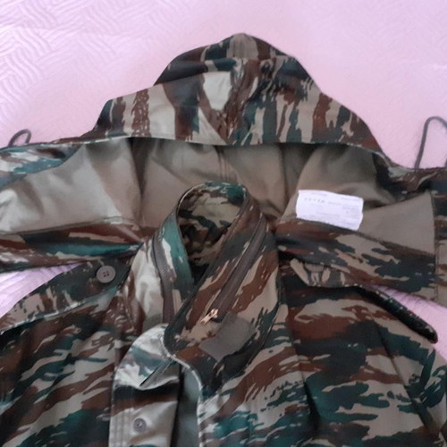 Military jacket XL size with hood and zipper new