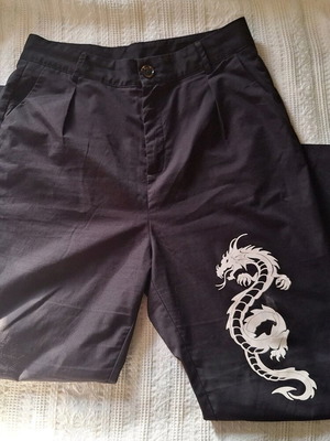 Pants with dragon used, size medium, lightweight