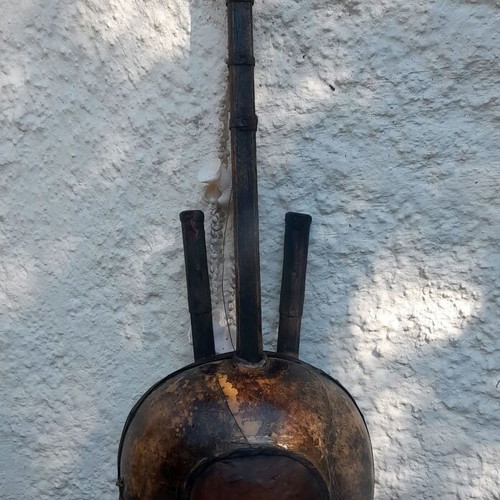 Kora African Traditional String Instrument used, decorative with shells